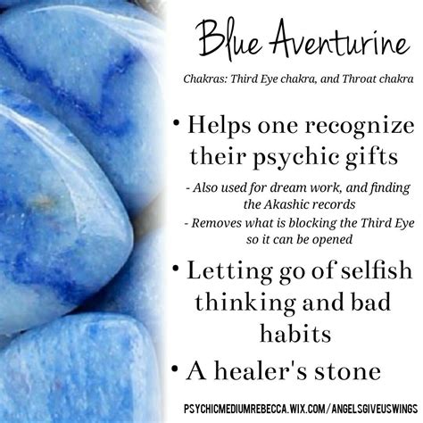 blue aventurine meaning and healing
